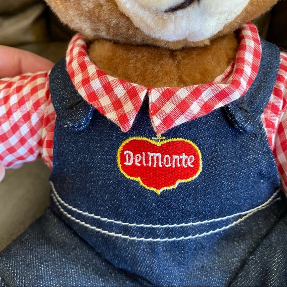 Vintage Del Monte Country Yumkins Brawny Bear Advertising Plush Collectible 10" - Picture 4 of 9